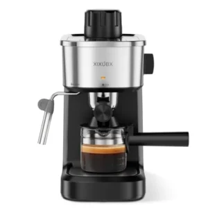 6-Bar Espresso Machine 800W Compact Coffee Maker